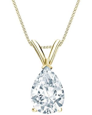 Sabrina Designs Lab Grown Diamonds 14K 2.00 Ct. Tw. Lab-Grown Diamond Solitaire Pendant - Metallic
