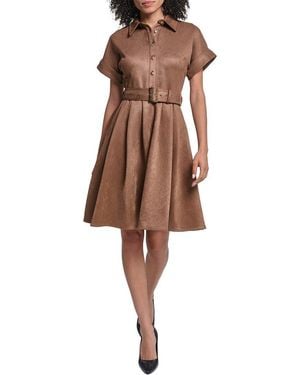 KARL LAGERFELD Midi Dress - Brown