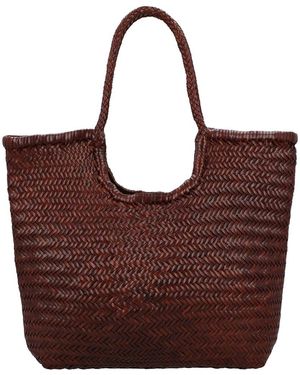 Dragon Diffusion Ns Diagonal Triple Jump Leather Shoulder Bag - Red