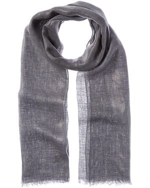 Brunello Cucinelli Linen Scarf - Gray