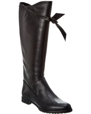 Alexandre Birman Clarita Saddlery Leather Knee-High Boot - Black