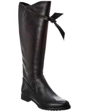 Alexandre Birman Clarita Saddlery Leather Knee-High Boot - Black