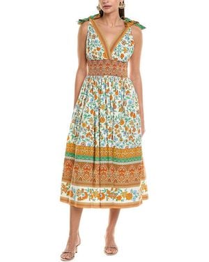 Shoshanna Bree Midi Dress - Yellow