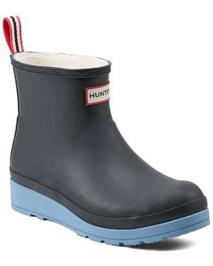 HUNTER Play Short Insulated Rubber Boot - Blue