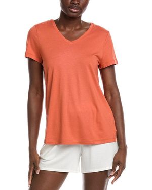 Hanro Sleep & Lounge Relaxed V-neck T-shirt - Orange