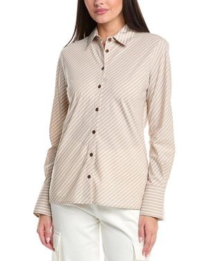 Rag & Bone Sylvia Stripe Poplin Shirt - Natural