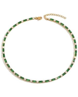 Liv Oliver 18K Plated 12.90 Ct. Tw. Quartz Necklace - Metallic