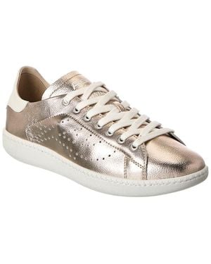 Ash Sunday Leather Trainer - Metallic