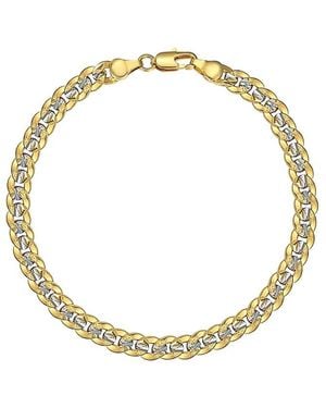 Liv Oliver 18K Plated Two-Tone Chain Link Bracelet - Metallic