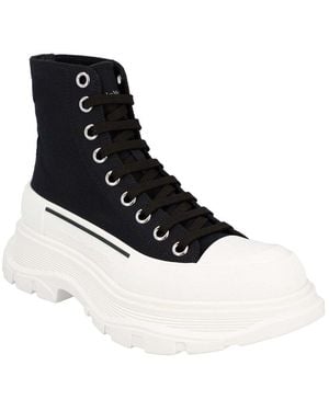 McQueen Canvas Tread Slick Boot, Never Worn (Authentic Pre- Loved) - Black