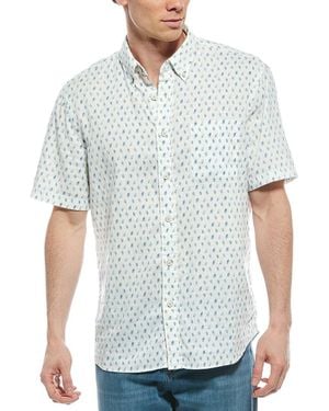 Faherty Breeze Linen-Blend Shirt - White