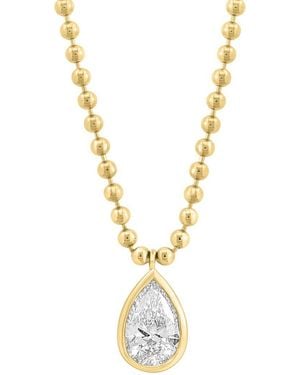Effy Fine Jewelry 14k 0.98 Ct. Tw. Lab-grown Diamond Necklace - Metallic