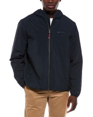 Nautica Hooded Transitional Jacket - Blue