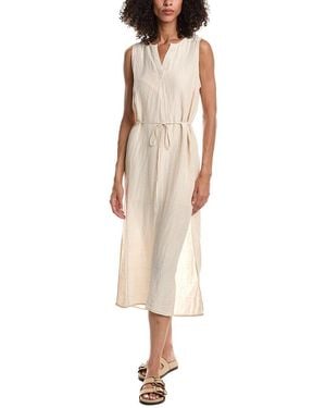 Bella Dahl Sleeveless Belted Linen-Blend Maxi Dress - Brown