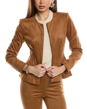 お値下げ♥BCBGMAXAZRIA ノーカラーケープジャケット ブラック М