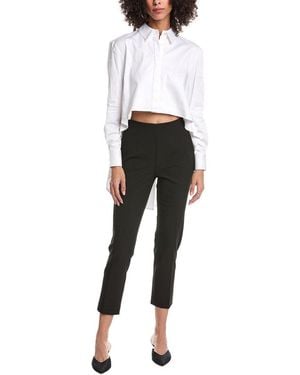 Toccin Kira Poplin High- Low Fly Away Shirt - White