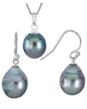 Belpearl 9Mm Pearl Earrings - Blue