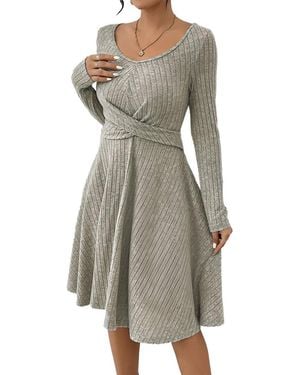 AMINA GLAM Mini Dress - Grey