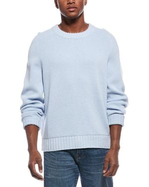 Theory Heavy Wool & Cashmere-Blend V-Neck Sweater - Blue