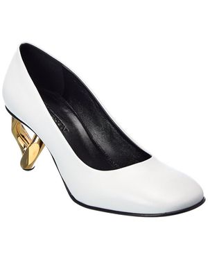 JW Anderson Chain Link Leather Pump - White