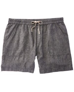 Vince Stripe Hemp Short - Gray
