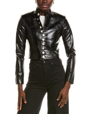 Alice + Olivia Emerson Military Jacket - Black