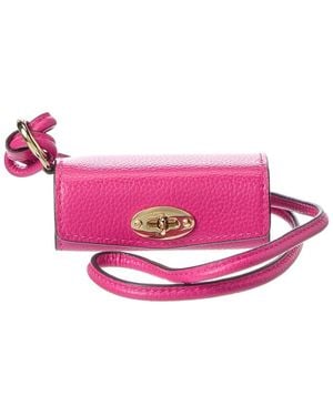 Mulberry Classic Small Leather Lipstick Case - Pink