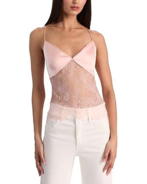 Alice + Olivia Julietta Tank - White