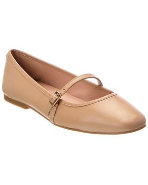 Cole Haan Yelena Leather Mary Jane Flat - Natural