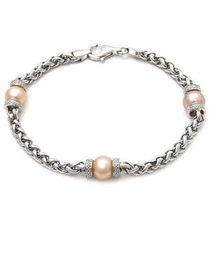 Pearls Pearl Bracelet - Metallic