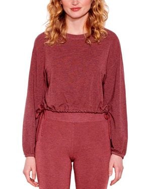 Sundry Sidetie Sweatshirt - Red
