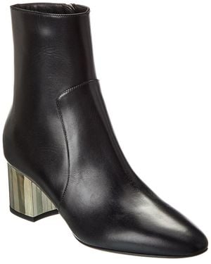Michael Kors Collection Gloria Runway Leather Bootie - Black