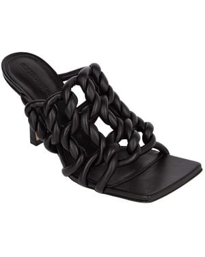 Bottega Veneta Lambskin Stretch Mule (Authentic Pre-Loved) - Black