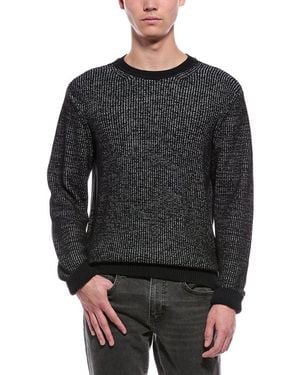 Rag & Bone Simon Marl Crewneck Jumper - Black