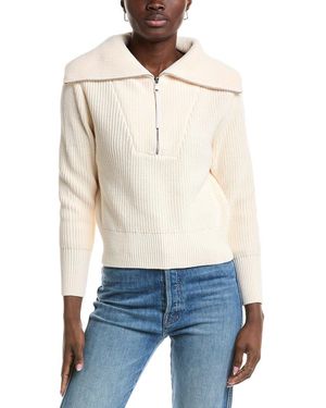 Kenneth Cole 1/2-Zip Pullover - White