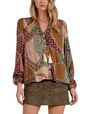 Elan Top - Brown