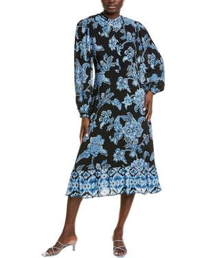 Tahari Becca Midi Dress - Blue
