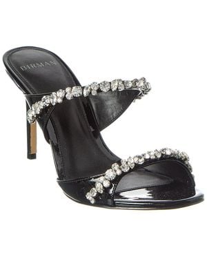 Alexandre Birman Gianna Crystal 85 Patent Sandal - Black