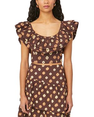 RHODE Sara Sleeveless Top - Brown
