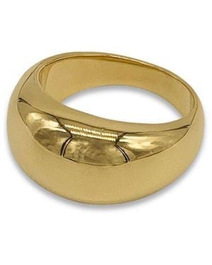 Adornia 14k Plated Dome Ring - White