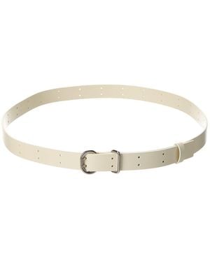 Jil Sander Leather Belt - White