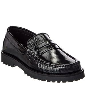 M by Bruno Magli Galena Lug Sole Patent Loafer - Black
