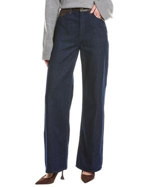 Rag & Bone Lori Mid-Rise Rinse Combo Wide Leg Jean - Blue