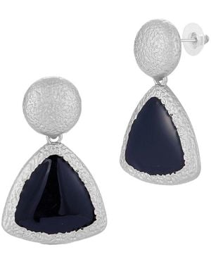 Chloe and Madison Jewellery Plated Earrings - Blue