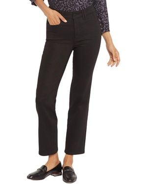 NYDJ Petite Straight Black Rinse Ankle Crop Jean