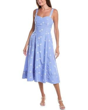 Avec Les Filles Maxi Dress - Blue