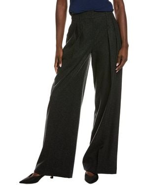 Michael Kors Wool & Silk-Blend Slouch Trouser - Black