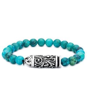 Samuel B. 85.00 Ct. Tw. Chrysacolla Bracelet - Blue