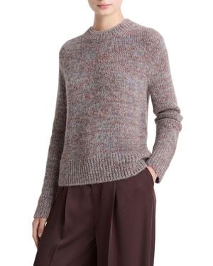 Vince Marled Wool & Alpaca-Blend Sweater - Purple