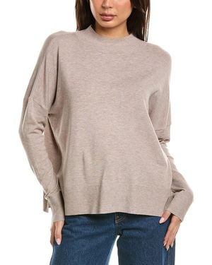 Splendid Jette Mock Neck Sweater - Natural